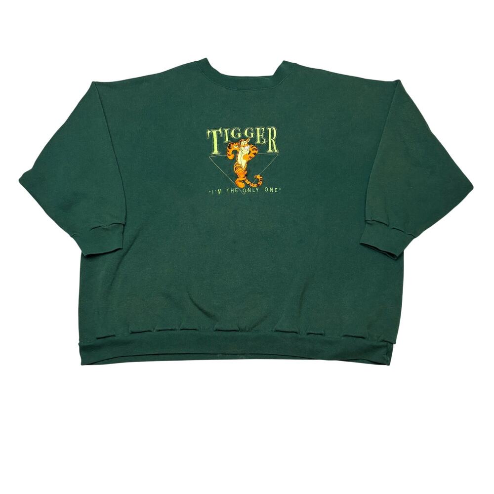 Vintage 90s Disney Tigger Sweatshirt Men's 28x27 Embroidered I'm The Only One